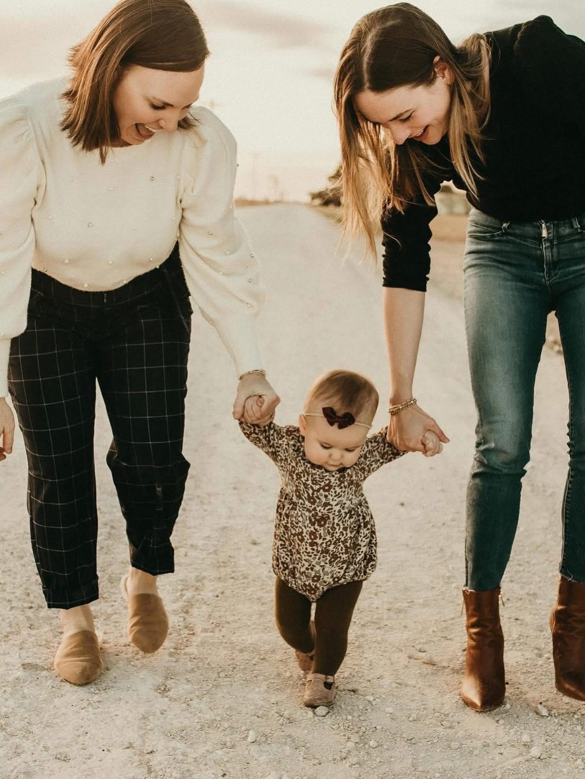 Walking hand in hand with our youngest